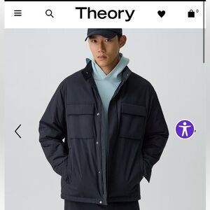 Theory Men's Dark Blue Field Jacket